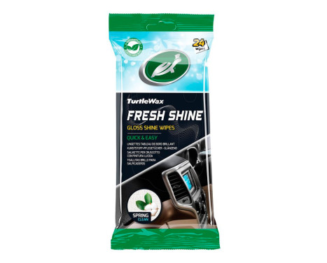 Turtle Wax 54095 Fresh Shine Gloss Interior Cleaning Wipes 24 pieces