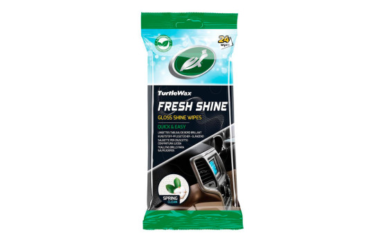 Turtle Wax 54095 Fresh Shine Gloss Interior Cleaning Wipes 24 pieces
