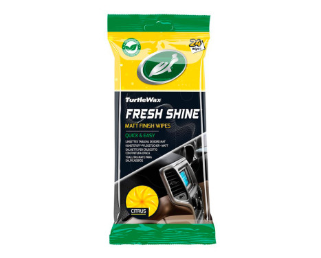 Turtle Wax 54096 Fresh Shine Matt Interior Cleaner Wipes 24 Pieces