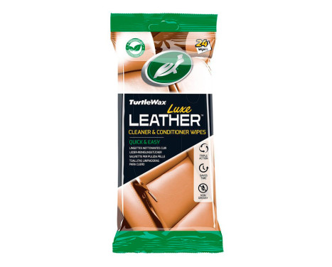 Turtle Wax 54097 Luxury Leather Cleaner & Conditioner wipes 24 pieces