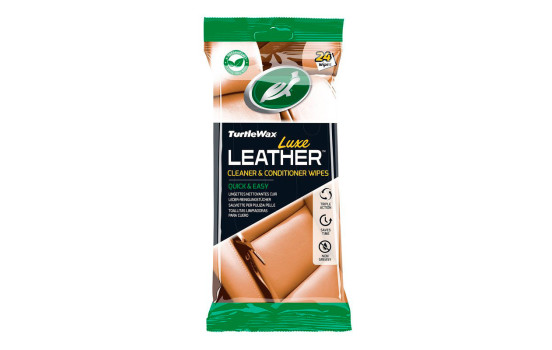 Turtle Wax 54097 Luxury Leather Cleaner & Conditioner wipes 24 pieces