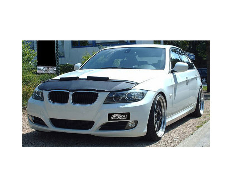 Bonnet Bra BMW 3 series E90 / E91 sedan / touring 2008- black (facelift), Image 2