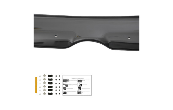 Oneway Bonnet protector (stone chip cover) Fiat Doblo 2nd Gen. 2010-2015 - Glossy black, Image 3