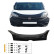 Oneway Bonnet protector (stone chip cover) Fiat Doblo 2nd Gen. Facelift 2015-2020 - Glossy Black, Thumbnail 2
