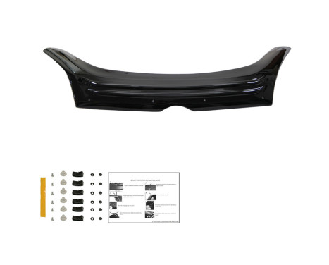 Oneway Bonnet protector (stone chip cover) Fiat Doblo 2nd Gen. Facelift 2015-2020 - Glossy Black, Image 3