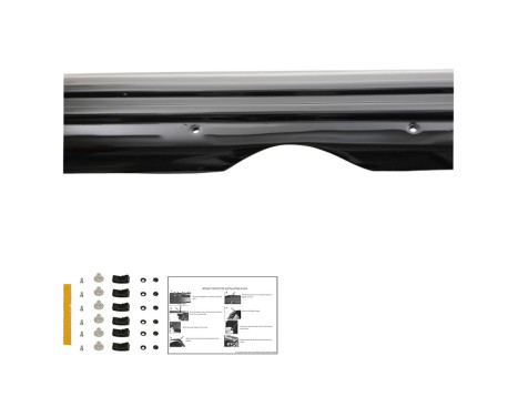 Oneway Bonnet protector (stone chip cover) Fiat Doblo 2nd Gen. Facelift 2015-2020 - Glossy Black, Image 5
