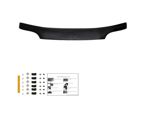 Oneway Bonnet protector (stone chip cover) fits Ford Transit MK5 1993-2002 - Glossy black, Image 5
