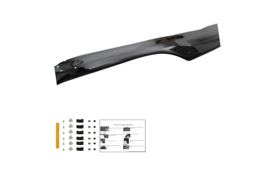 Oneway Bonnet protector (stone chip cover) fits Ford Transit MK5 1993-2002 - Glossy black, Image 7