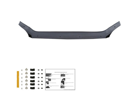 Oneway Bonnet protector (stone chip cover) fits Ford Transit MK7 2006-2014 - Glossy black, Image 5