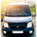 Oneway Bonnet protector (stone chip cover) Ford Transit Connect 2002-2008 - Glossy Black, Thumbnail 2