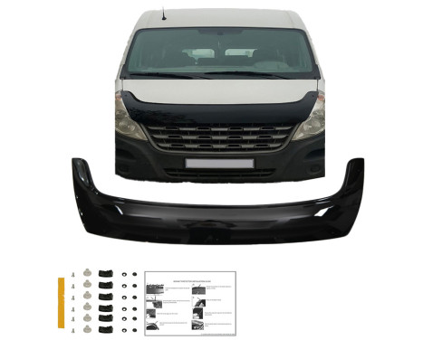 Oneway Bonnet protector (stone chip cover) Renault Master 3rd Gen. 2010-2014 - Glossy Black, Image 2