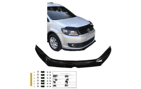 Oneway Bonnet protector (stone chip cover) Volkswagen Caddy MK3 Facelift 2010-2015 - Glossy Black, Image 3
