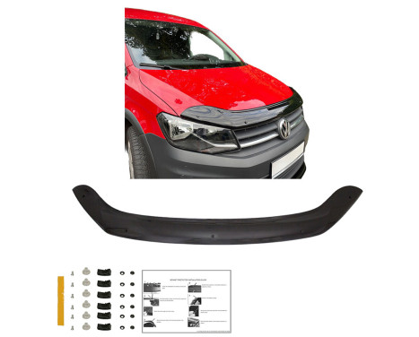 Oneway Bonnet protector (stone chip cover) Volkswagen Caddy MK4 2015-2020 - Glossy black, Image 3