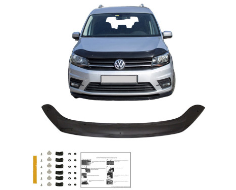 Oneway Bonnet protector (stone chip cover) Volkswagen Caddy MK4 2015-2020 - Glossy black, Image 4