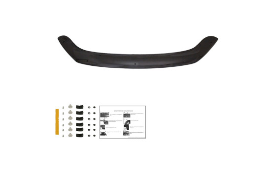 Oneway Bonnet protector (stone chip cover) Volkswagen Caddy MK4 2015-2020 - Glossy black, Image 5