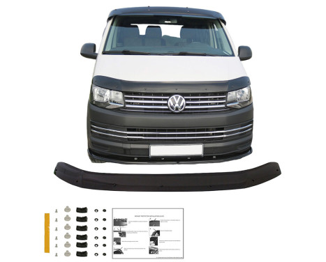 Oneway Bonnet protector (stone chip cover) Volkswagen Transporter T6/T6.1 2015-2022 - Glossy Black, Image 2