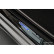 Black glossy stainless steel door sills suitable for Volkswagen Multivan T7 2021- 'Hybrid' - 4 pieces