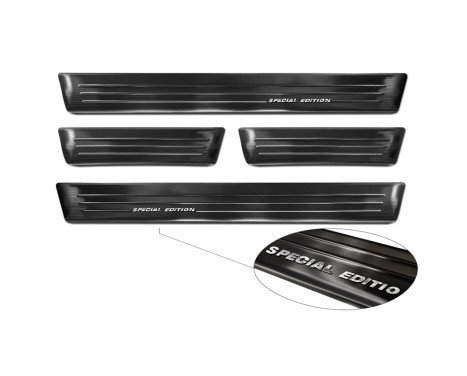 Black stainless steel door sills suitable for Renault Arkana 2020- - 'Special Edition' - 4-piece, Image 5