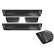 Black stainless steel Door sills suitable for Renault Captur II 2020- 'Lines' - 4-piece, Thumbnail 5