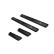 Black stainless steel door sills suitable for Volkswagen Golf VIII HB 2020- Brushed Steel 'Lines' - 4-piece, Thumbnail 4