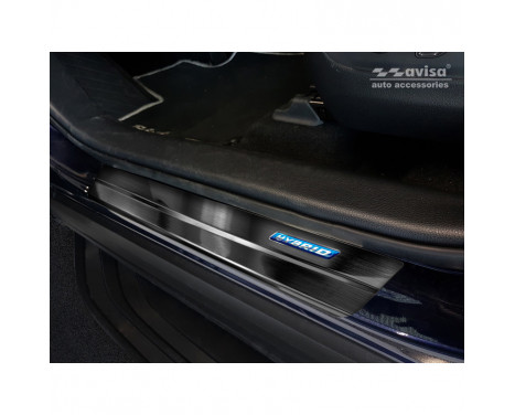 Black Stainless Steel Door Sills Toyota RAV4 (5th Gen.) 2018- - 'Hybrid' - 4-piece