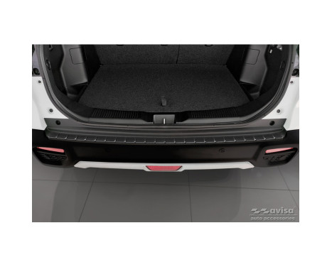 Black Stainless Steel Rear Bumper Protector suitable for Suzuki S-Cross II 2022- 'Ribs', Image 3