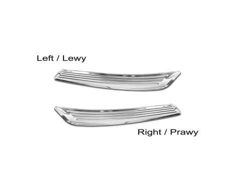 Stainless steel door sill suitable for Mercedes C-Class W205 2014-2019 & FL 2019- 2-piece, Image 5