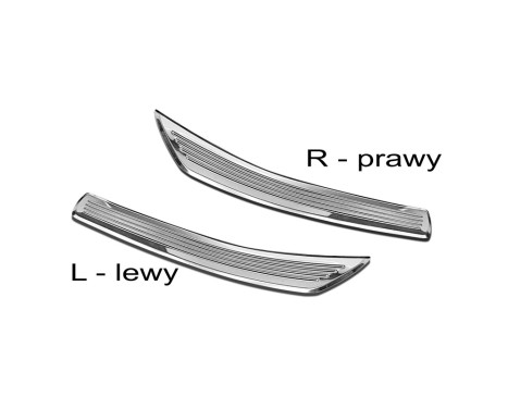 Stainless steel door sill suitable for MercedesÂ GLC/GLC CoupeÂ 2015-2019 & FL 2019- 2-piece, Image 5