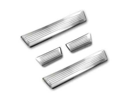 Stainless steel door sills suitable for Renault Captur II 2020- 'Lines' - 4-piece, Image 5