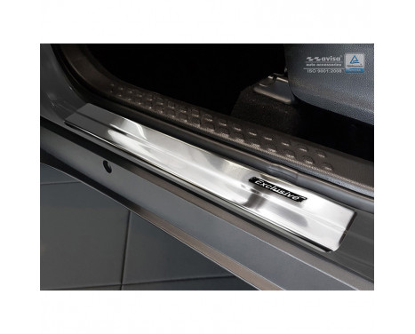 Stainless steel door sills Toyota C-HR 2016- - 'Exclusive' - 4-piece