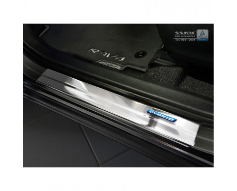 Stainless steel door sills Toyota C-HR 2016- - 'Hybrid' - 4-piece