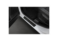 Aluminium Entry Mouldings 'Riffled Plate' suitable for Renault Express 2021- - 2-piece - Black