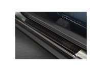 Aluminum Door Sill Moldings 'Riffled Plate' suitable for Toyota Aygo X 2022- - 4-piece - Black
