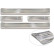 Avisa stainless steel door sill moldings suitable for Citroën C3 IV 2024- 'Lines' - 4-piece, Thumbnail 5