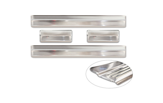 Avisa stainless steel door sill moldings suitable for Nissan Qashqai II 2013-2017 & Facelift 2017-2020, Image 6