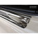 Black glossy stainless steel Door sills suitable for Honda Civic X HB 5-door 2017- 'Sportline' - 4-piece, Thumbnail 4