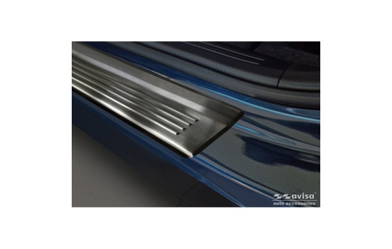 Black Stainless Steel Door Sill Moldings Fits Honda CR-V VI (RS_) 2023- - 'Lines' - 4-piece, Image 3