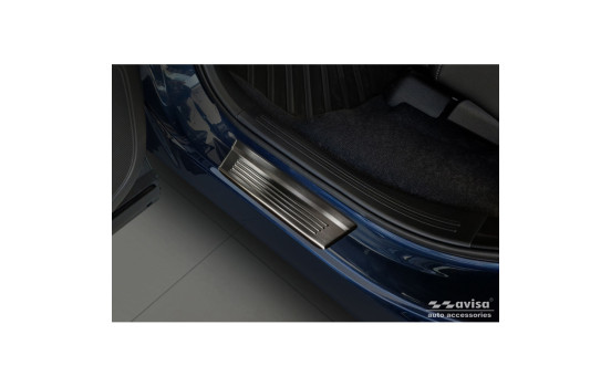 Black Stainless Steel Door Sill Moldings Fits Honda CR-V VI (RS_) 2023- - 'Lines' - 4-piece, Image 4