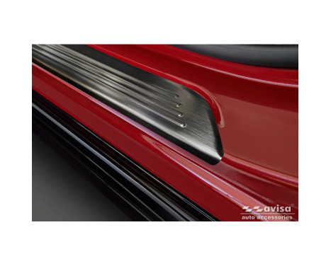 Black Stainless Steel Door Sill Moldings Fits Honda ZR-V (RZ4) 2023- - 'Lines' - 4-piece, Image 2