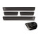 Black stainless steel door sill moldings suitable for Skoda Octavia IV Sedan/Kombi 2020- 'Lines' - 4-piece, Thumbnail 5