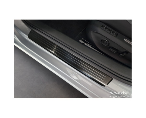 Black stainless steel door sill moldings suitable for Volkswagen Passat Variant (CJ5) incl. R-Line & Hybrid 2024- - , Image 2