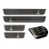 Black stainless steel door sill moldings suitable for Volvo S60 III & V60 II 2018- - 'Lines' - 4-piece, Thumbnail 5