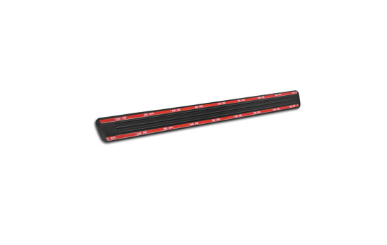 Black stainless steel door sill moldings suitable for Volvo XC60 II 2017-2021 & FL 2021- incl. R-Design - 'Lines, Image 6