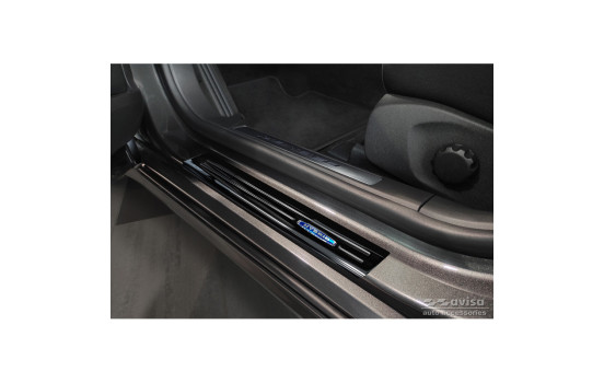 Black Stainless Steel Door Sill suitable for Ford Mondeo V Turnier 2014-2019 & Facelift 2019- 'Hybrid' - 4-d