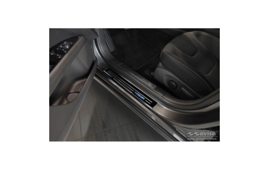 Black Stainless Steel Door Sill suitable for Ford Mondeo V Turnier 2014-2019 & Facelift 2019- 'Hybrid' - 4-d, Image 2