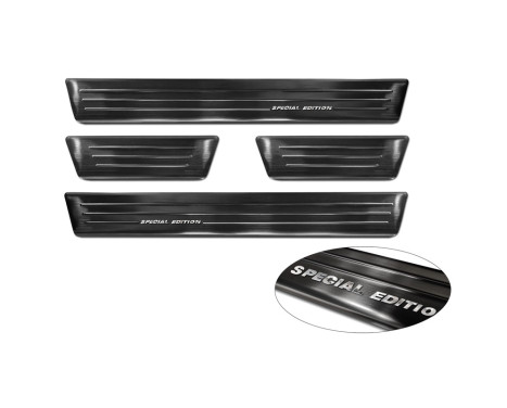 Black Stainless Steel Door Sill suitable for Mitsubishi Space Star Facelift 2020- - 'Special Edition' - 4-de, Image 5