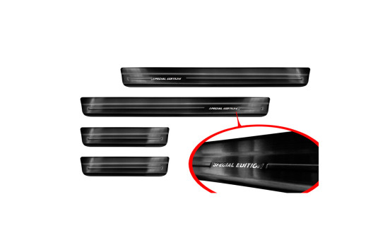 Black Stainless Steel Door Sill suitable for Nissan Juke II 2019- 'Special Edition' -Â 4-piece, Image 4