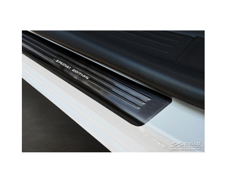 Black stainless steel door sill suitable for Renault Kangoo III Furgon 2021- - 'Special Edition' - 4-piece, Image 2
