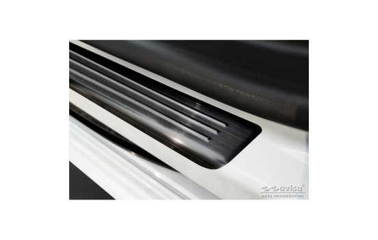 Black stainless steel door sill suitable for Renault Kangoo III Furgon 2021- - 'Special Edition' - 4-piece, Image 4