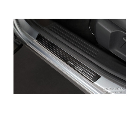 Black stainless steel door sills suitable for Citroën C4 III 2020- 'Special Edition' - 4-piece